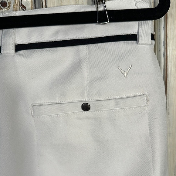 Callaway Women's White with Black Trim Long Line Golf Shorts - Picture 8 of 8